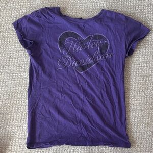 Harley-Davidson Baby Tee in Rich Purple